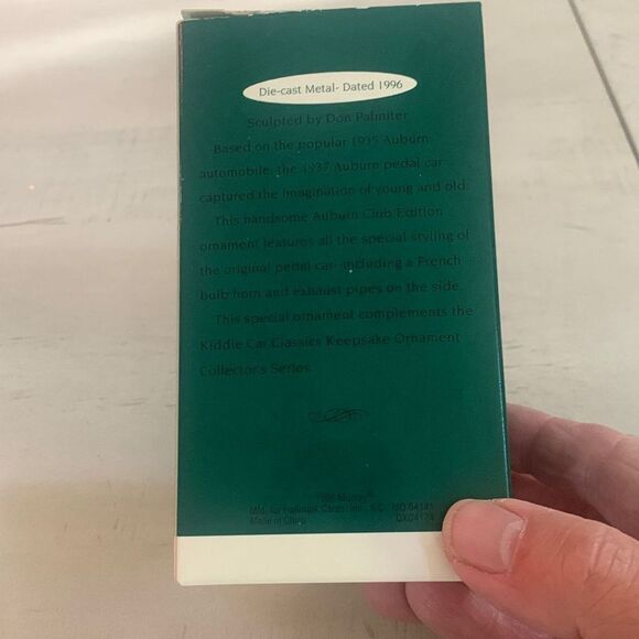 Hallmark 1996 Die Cast Pedal Car Ornament - Picture 8 of 8